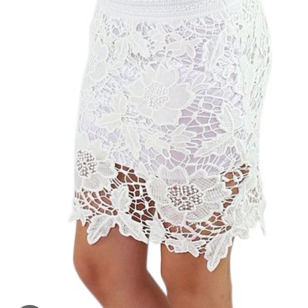 7 for all Mankind, Lace  skirt - Picture 2 of 12